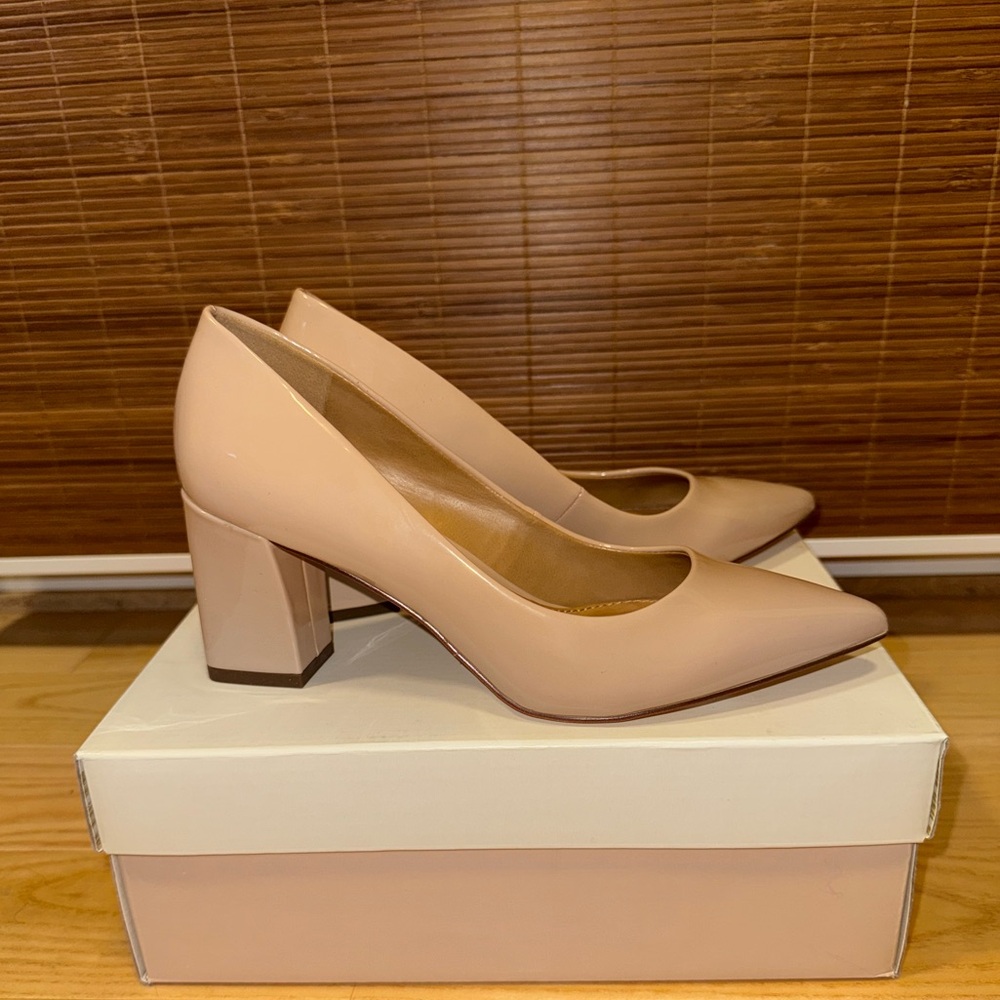 NIB 14th & Union Nude Block Heel Pumps. Open to offers!